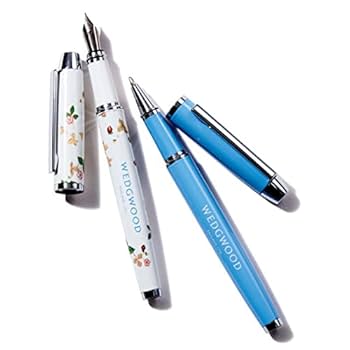 ウェッジウッド　ボールペン Amazon.co.jp: WEDGWOOD 美文字万年筆+ボールペンセット GLOW